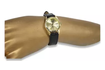 Gold men's watch Geneve ★ zlotychlopak.pl ★ Gold purity 585 333 Low Price!