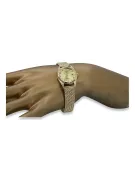 Złoty zegarek damski 14k 585 z bransoletą Geneve lw020ydyz&lbw003y