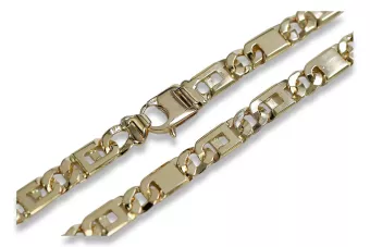 Гривна ★ от жълто розово злато russiangold.com ★ злато 585 333 Ниска цена