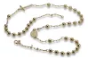 Italian yellow 14k 585 gold rosary chain rcc013y