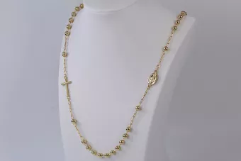 Lanț de rozari ★ din aur roz galben russiangold.com ★ Aur 585 333 Preț scăzut