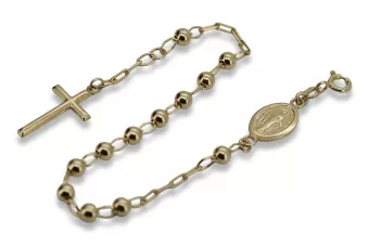 Zlatý náramok Ruženec "Dolce Gab" 14k 585 Taliansky RBC004Y