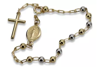 Gelb Roségold Rosenkranz Armband★ russiangold.com ★ Gold 585 333 Niedriger Preis