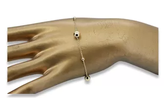 Yellow rose gold bracelet ★ russiangold.com ★ Gold 585 333 Low price