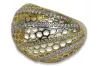 Yellow 14k 585 gold fantazy zircon lady ring crc007y