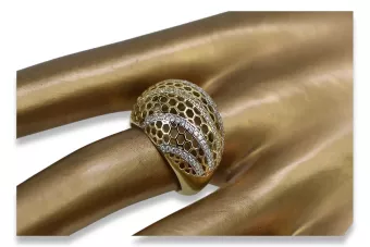 Σοβιετικό 14k 585 χρυσό Ρωσικό ροζ χρυσό δαχτυλίδι vrn001