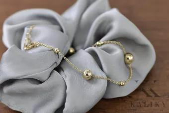 Yellow rose gold bracelet ★ russiangold.com ★ Gold 585 333 Low price