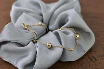 Pulsera ★ de oro rosa amarillo russiangold.com ★ Oro 585 333 Precio bajo