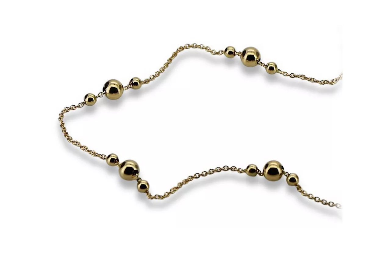 Yellow rose gold bracelet ★ russiangold.com ★ Gold 585 333 Low price