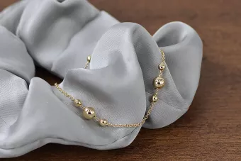 Žalia 14k aukso apyranka