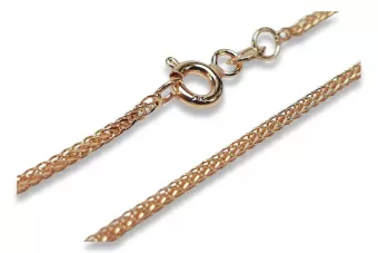 Красная роза 14k золотая цепочка 585 Fox хвост CC035R