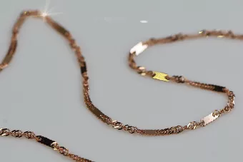 Red Rose 14k Gold Chain 585 cc012r
