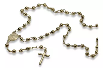 Łańcuszek różaniec z żółtego różowego złota ★ russiangold.com ★ Złoto 585 333 Niska cena