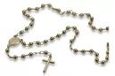 Cadena de rosario de oro rosa amarillo ★ russiangold.com ★ Oro 585 333 Precio bajo