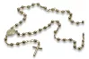 Yellow 14k 585 gold Lady Man rosary chain rcc015y