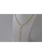 Cadena de rosario de oro rosa amarillo ★ russiangold.com ★ Oro 585 333 Precio bajo