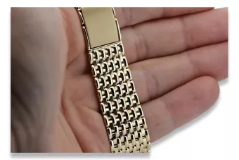 Yellow rose gold bracelet ★ russiangold.com ★ Gold 585 333 Low price