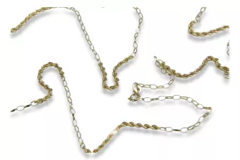 Yellow rose gold chain ★ russiangold.com ★ Gold 585 333 Low price