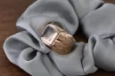 Rosa rusa Joyería de oro soviética anillo de hombre