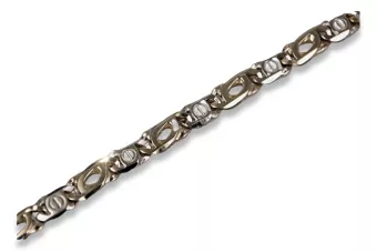 Rose russe 585 Bracelet taille diamant en or 14k cb031rw