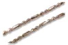 Vintage rose 14k 585 gold Corda Rope Lady bracelet cb082r