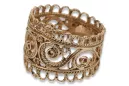 Russian Soviet rose pink 14k 585 gold Vintage ring vrn003