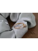 Radziecki 14k 585 złoty Rosyjski pierścionek z różowego złota vrn037