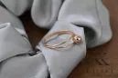 Radziecki 14k 585 złoty Rosyjski pierścionek z różowego złota vrn037