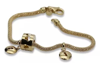 Zlatý náramok 14k 585 Talianska Charmsy CFB018Y