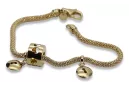 Italienisches gelbes 14-Karat-Gold-Charm-Armband cfb018y