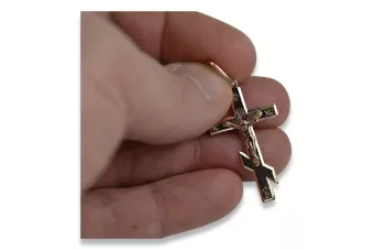 Gold Orthodox Cross ★ russiangold.com ★ Gold 585 333 Low price