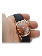 Ruso soviético rosa 14k 585 oro hombre Poliot reloj vw035