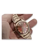 Vintage  rose 14k 585 gold men's Poliot watch vw003r&mbw009r