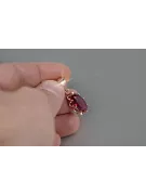 Russische sowjetische Rose 14k 585 Gold Alexandrit Rubin Smaragd Saphir Zirkon ... Anhänger vpc009