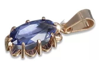 Růžový přívěsek 14k 585 Zlato s Alexandryt Rubin Sapphire Emerald Aquamarine Zircon VPC009