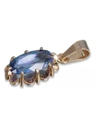 Russische sowjetische Rose 14k 585 Gold Alexandrit Rubin Smaragd Saphir Zirkon ... Anhänger vpc009