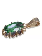 Russische sowjetische Rose 14k 585 Gold Alexandrit Rubin Smaragd Saphir Zirkon ... Anhänger vpc009