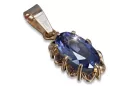 Russische sowjetische Rose 14k 585 Gold Alexandrit Rubin Smaragd Saphir Zirkon ... Anhänger vpc009