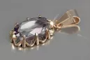 Vintage rose 14k 585 gold alexandrite ruby emerald sapphire zircon ... pendant vpc009