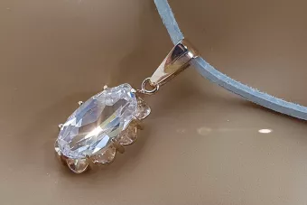 Russische sowjetische Rose 14k 585 Gold Alexandrit Rubin Smaragd Saphir Zirkon ... Anhänger vpc009