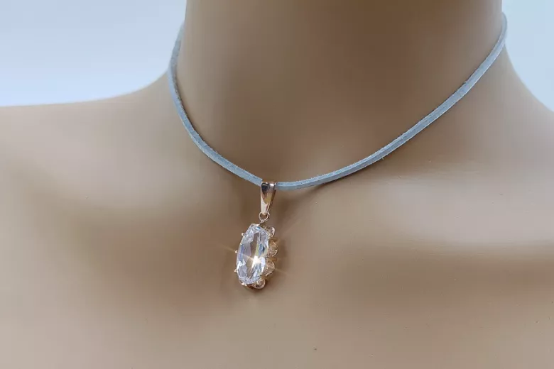 Κεραυνό από ροζ 14k 585 χρυσό με αλεξανδρίτη ρουμπίνι ζαφείρι σμαραγδινό ενυδρείο ζιρκόνια vpc009