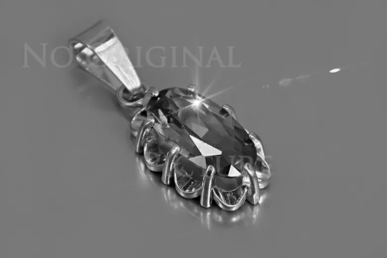 Russische sowjetische Rose 14k 585 Gold Alexandrit Rubin Smaragd Saphir Zirkon ... Anhänger vpc009