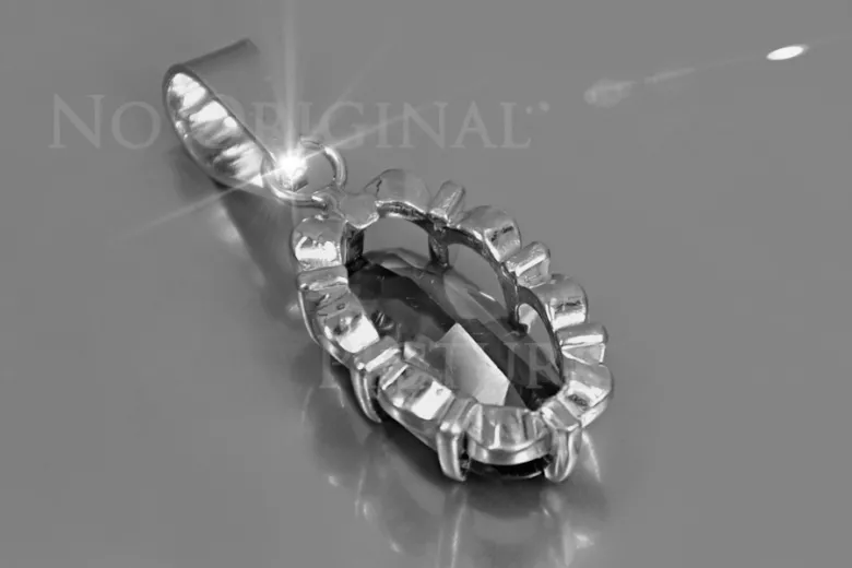 Russische sowjetische Rose 14k 585 Gold Alexandrit Rubin Smaragd Saphir Zirkon ... Anhänger vpc009