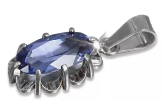 Prívesok s vintage Silver 925 s Alexandryt Rubin Sapphire Emerald Aquamarine Zirkón VPC009s