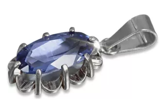 Prívesok s vintage Silver 925 s Alexandryt Rubin Sapphire Emerald Aquamarine Zirkón VPC009s