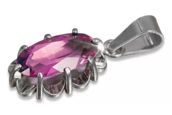 Colgante soviético de plata 925 con alejandrita y otras piedras vpc009s