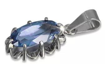 Anhänger aus sowjetischem Silber 925 mit Alexandrit Rubin Saphir Smaragd Aquamarin Zirkon vpc009s