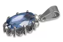 Anhänger aus sowjetischem Silber 925 mit Alexandrit Rubin Saphir Smaragd Aquamarin Zirkon vpc009s