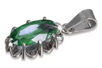 Prívesok s vintage Silver 925 s Alexandryt Rubin Sapphire Emerald Aquamarine Zirkón VPC009s