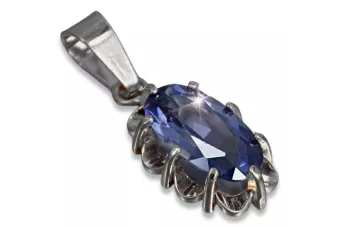 Pendentif soviétique argent 925 avec alexandrite et autres pierres vpc009s